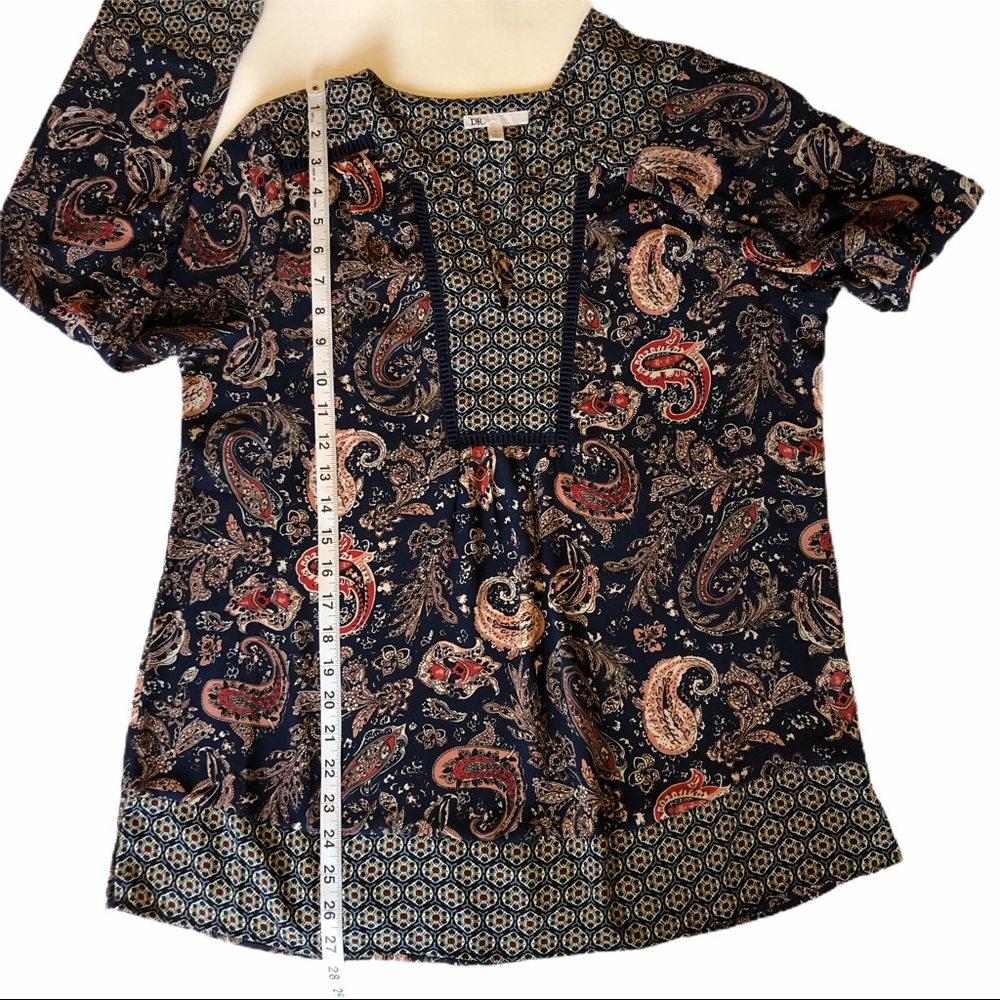 DR2 Paisley Long Sleeve Shirt Medium - Picture 6 of 6